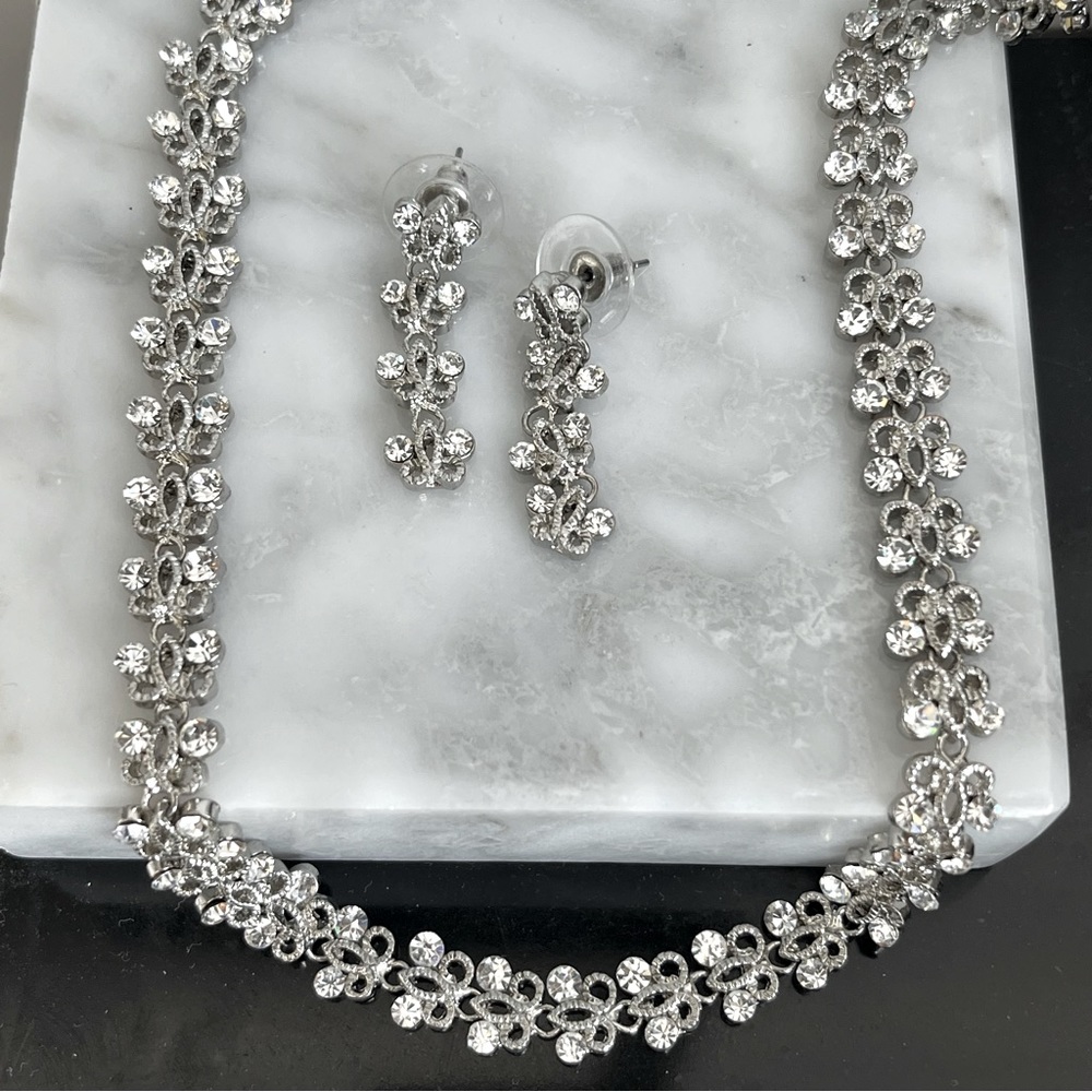 Graduation or Wedding jewelry set, embellished with beautiful sparkling CZstones